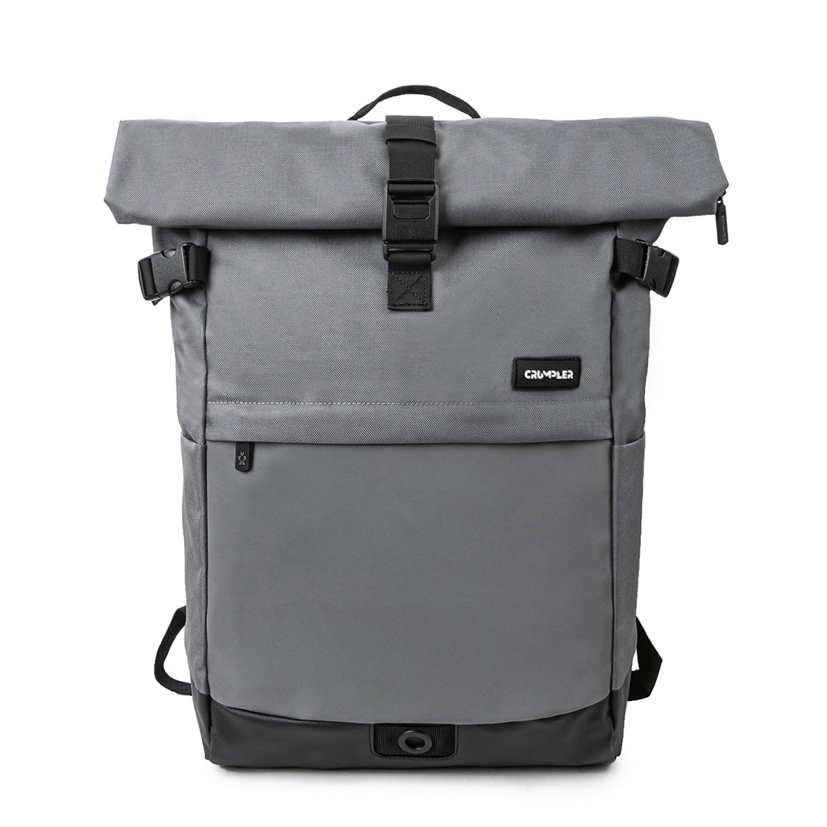Road Mentor Rolltop Rucksack grau Vorderseite