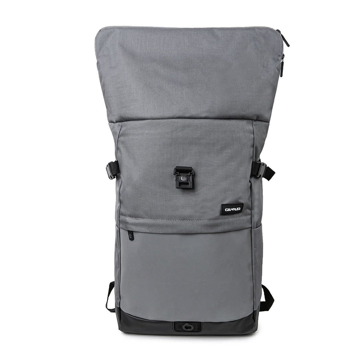 Road Mentor Rolltop Rucksack grau ausgerollt