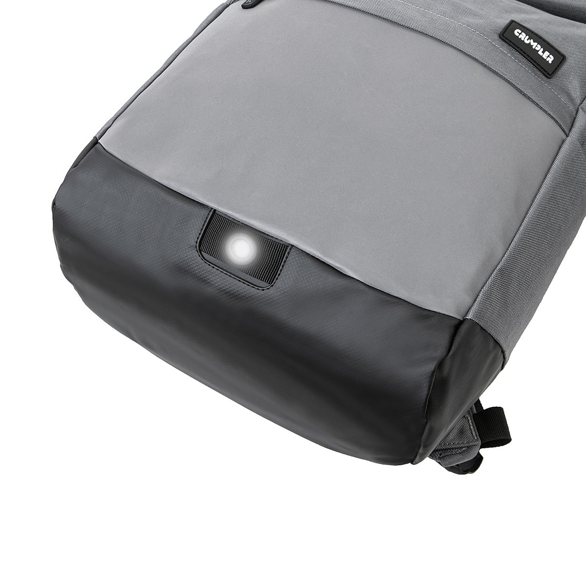 Road Mentor Rolltop Rucksack grau Mr. Spot LED Licht