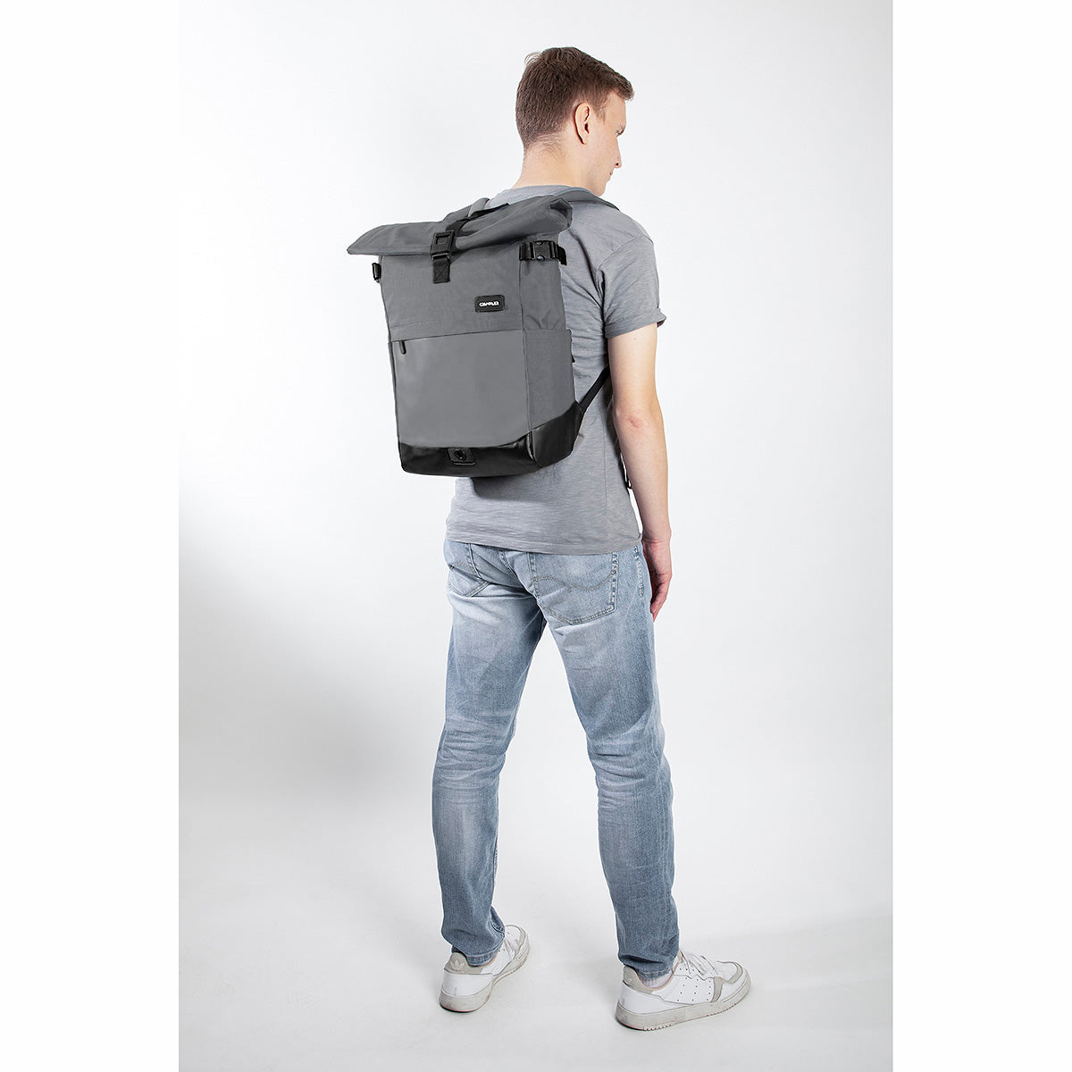 Road Mentor Rolltop Rucksack grau people Größe