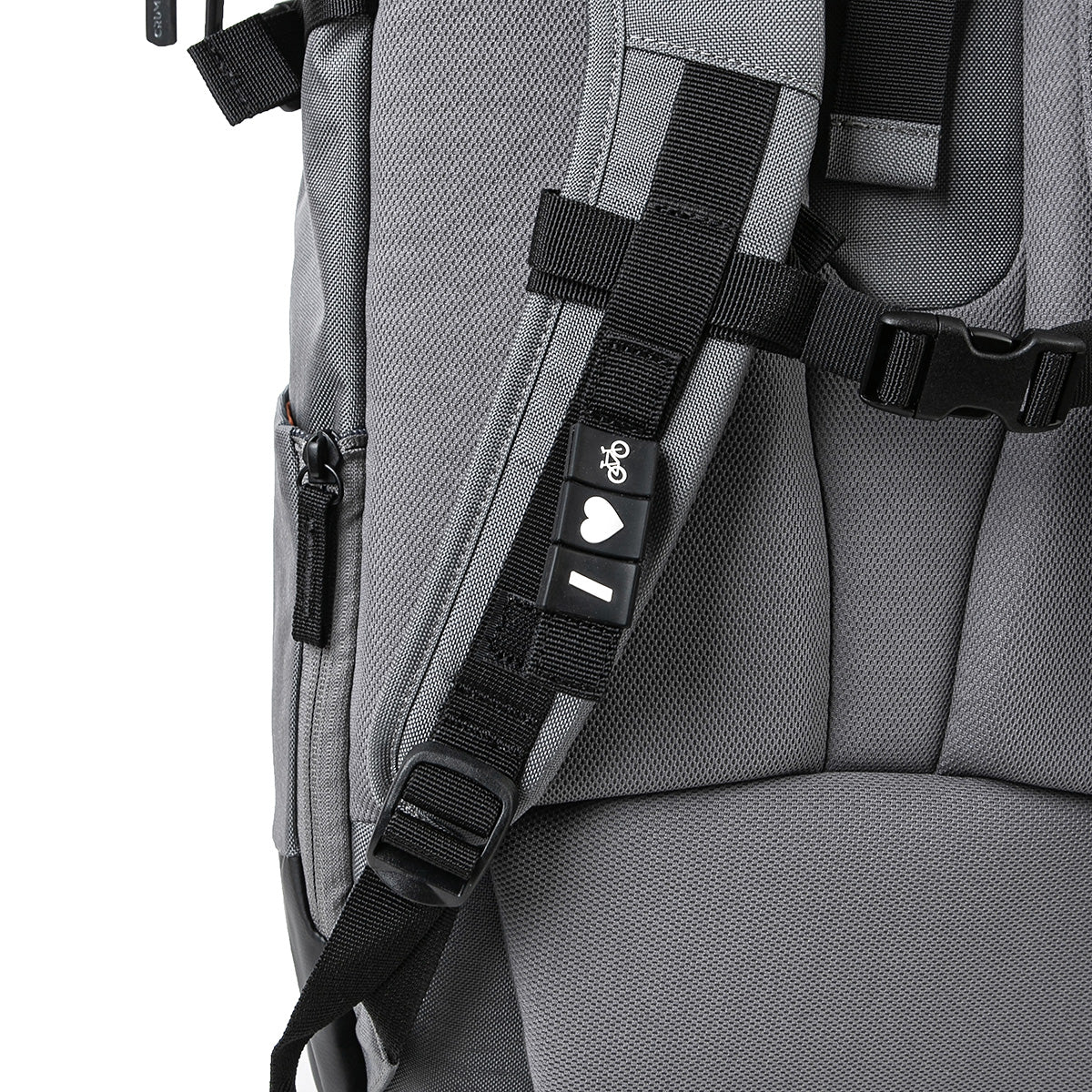 Road Mentor Rolltop Rucksack grau Personalisierung