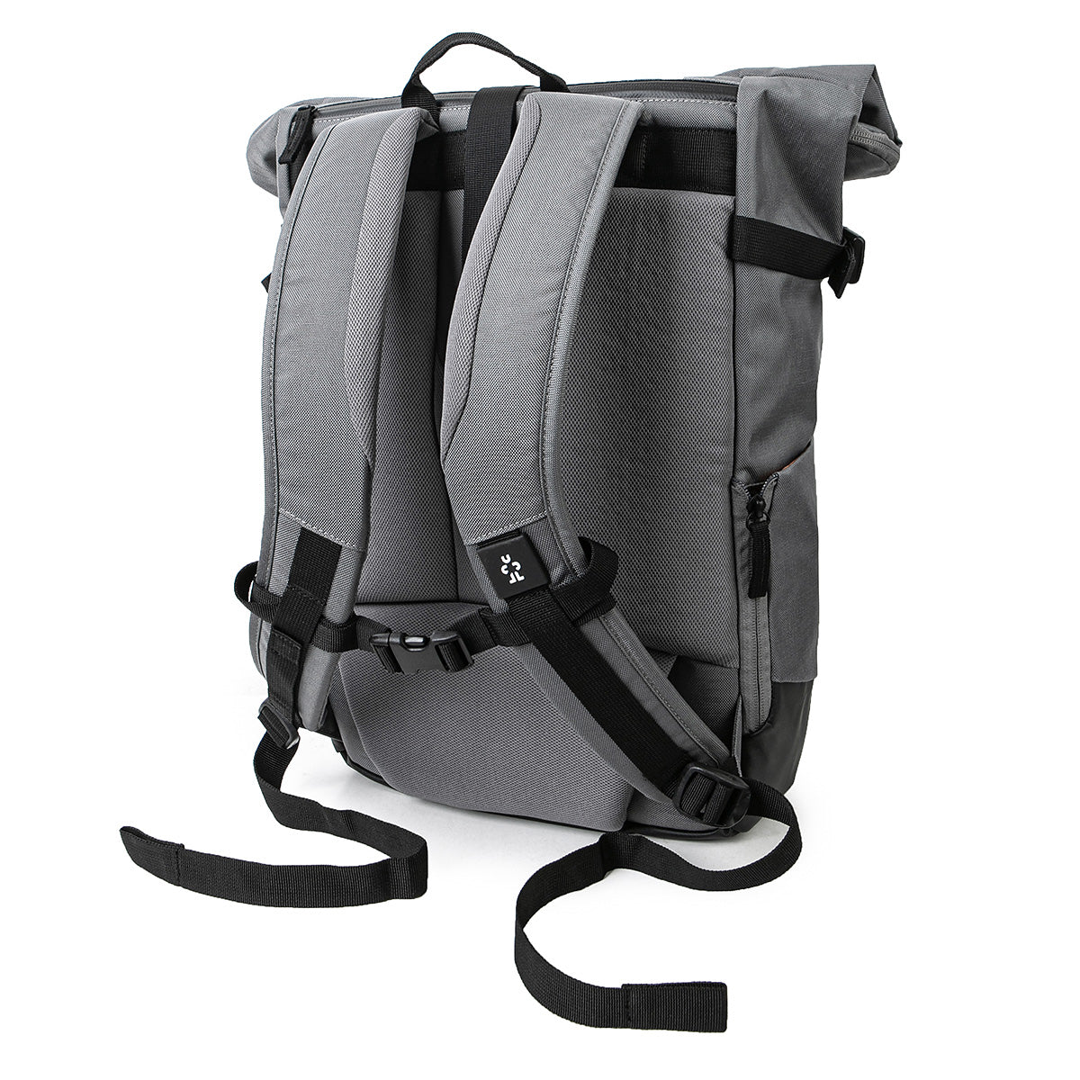 Road Mentor Rolltop Rucksack grau Rückseite