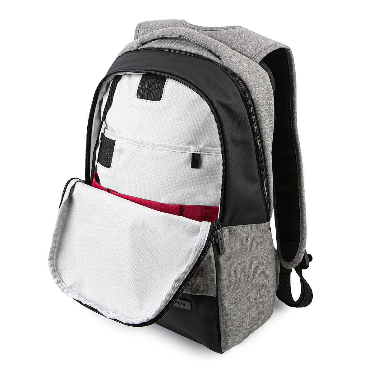 Startup Office Rucksack 16" hellgrau meliert Offen